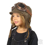 Children's aviator hat and goggles
