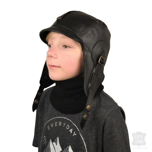Kids' Aviator Hats Children's Hats Cote Cuir Leather