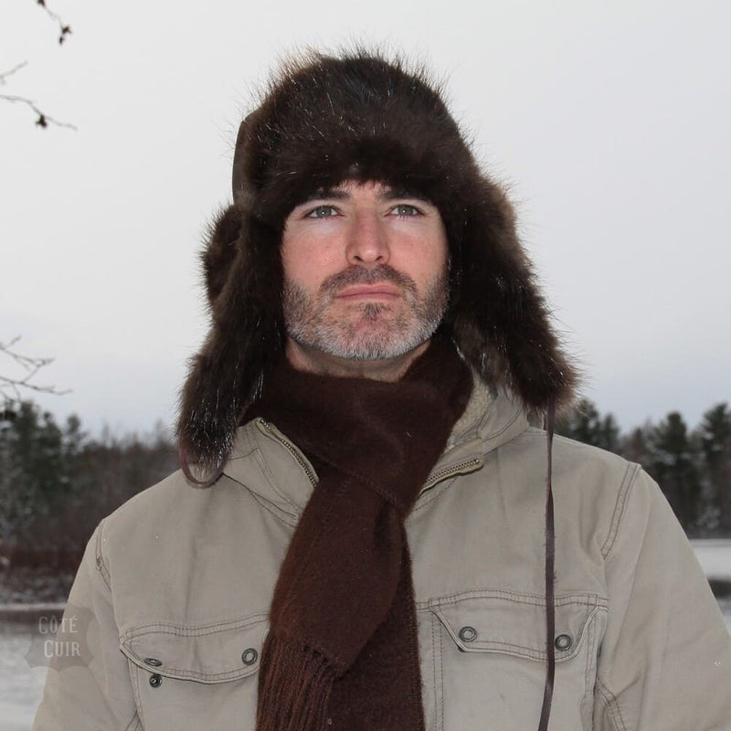 beaver fur trapper hat