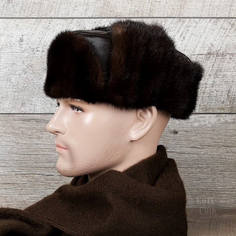 Brown fur Russian Hat