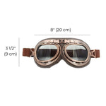 copper aviator goggles