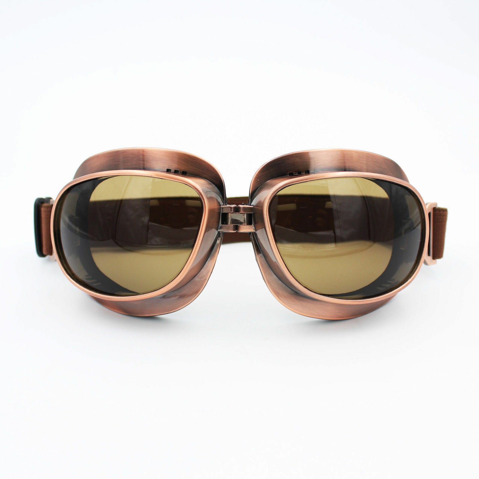 Copper retro aviator goggles