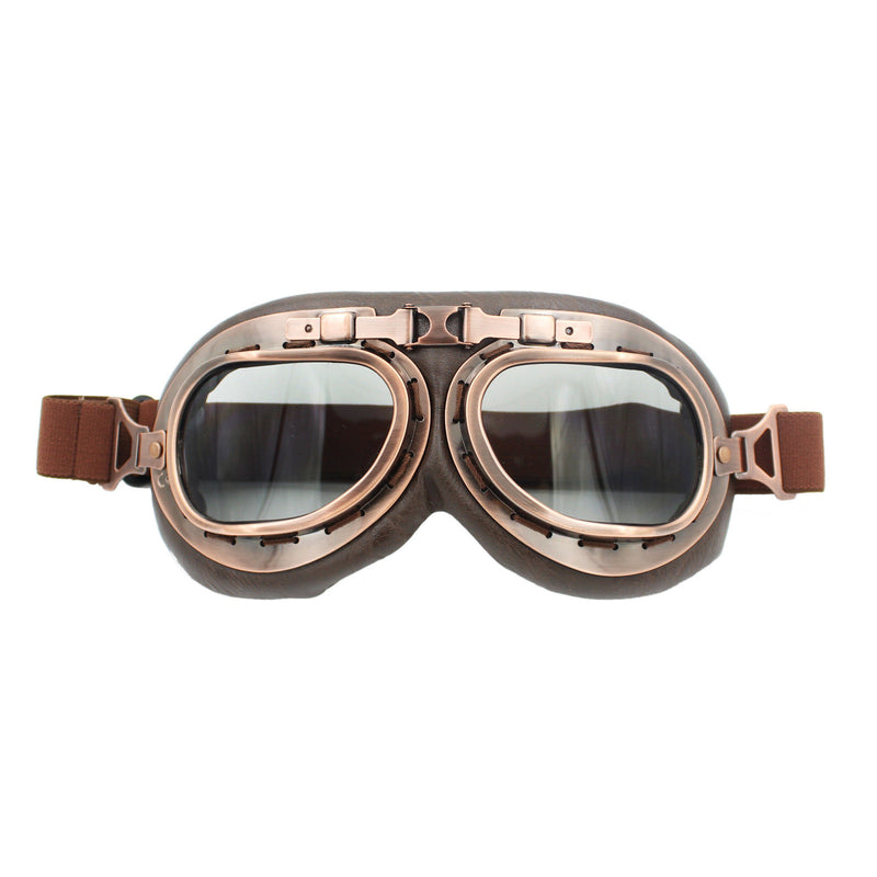 Copper vintage aviator goggles