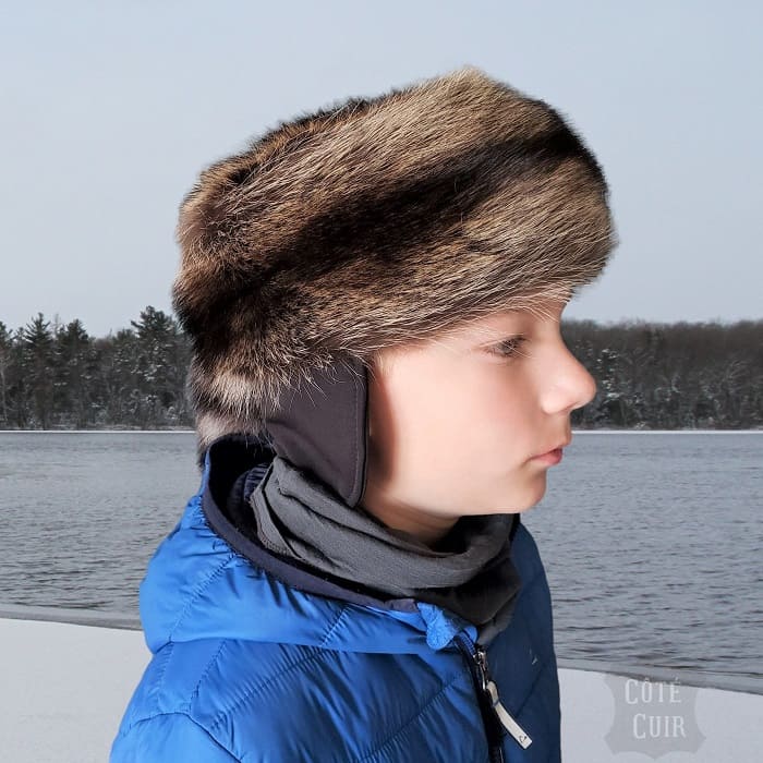 Fur hat for kids