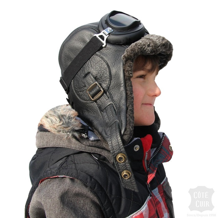 Children's Sheepsin Hat | Kids Shearling Aviator Hat – Cote