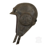Leather aviator helmet for headphones