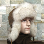 Men's fox fur  hat