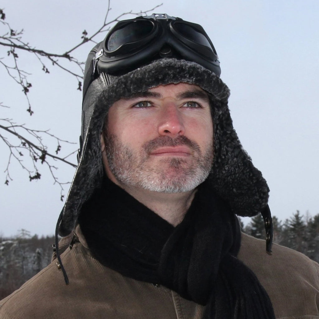 Frosset Konserveringsmiddel Afskedigelse Men's Sheepskin Hats | Shearling Aviator Trapper Hats - Cote Cuir Leather