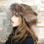 Women's fur aviator hat`
