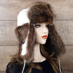 Women's fur trapper hat